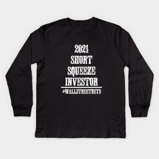 2021 Short Squeeze Investor Kids Long Sleeve T-Shirt